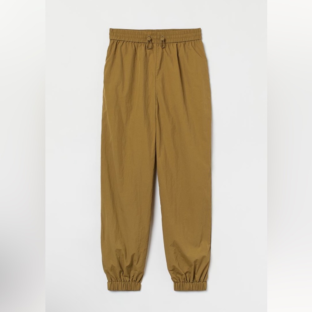 H&M Nylon Balloon Olive Green Pants